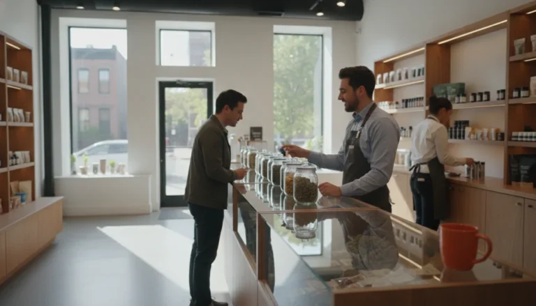 OC Dispensary storefront at 769 Franklin Ave in Crown Heights Brooklyn